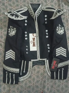 New Scottish Highland PIPER Band Military Doublet Jacket With Badges & strips - Picture 1 of 7