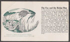 The Fox & the Hedge-Hog Aesop's Fable blotter Pan-a-Kard Yonkers NY ca 1930s