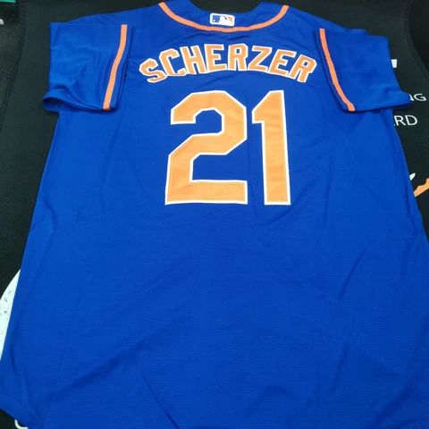 Max Scherzer #21 New York Mets Royal Cool Base Jersey Cover