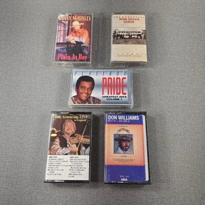 Charlie Pride ~ Bob Wills ~ Don Williams  5 Country Swing Cassette Lot Foto 1 de 4