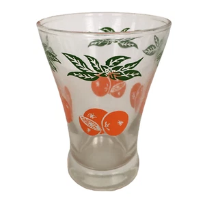 Orange Juice Glass 6 Ounce Vintage Glassware MCM Small Mid Century Modern - Picture 1 of 6