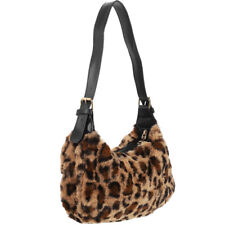  Shoulder Bags Winter Crossbody Leopard Tote Plush Satchel Vintage