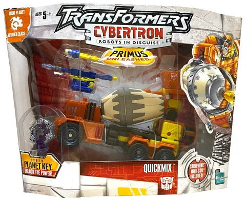 Transformers Cybertron Voyager Quickmix w Stripmine Action Figures NEW 2006 Nice Cover