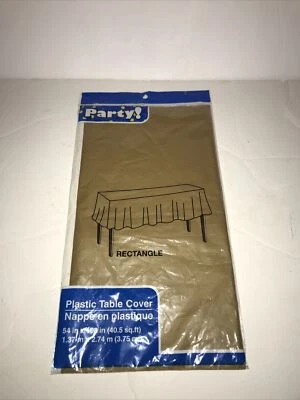 Large Table cover Plastic Rectangle restaurant PARTY Table Cloth 54"x108" NEW  - Image 1 of 4