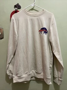 NFL Women's Buffalo Bills Beige Size Large NWOT  Crewneck Sweatshirt - Picture 1 of 4