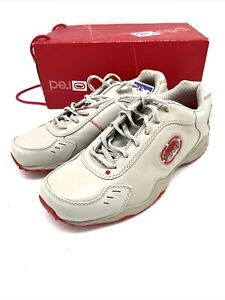 Red by Marc Ecko Shoes 26008 Lace Up Sneakers White Leather Women's Size 8.5  