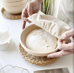 Banneton Bread Proofing Basket 9 Inch Round Sourdough Proofing Bowls - Picture 1 of 7