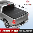 5.7 ft / 5.8ft Bed Tonneau Cover Hard Tri-Fold for 09-23 Dodge Ram 1500 Truck