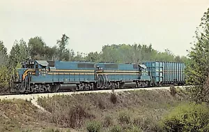T.O & E Eisenbahn Nr. D-16 & D-20 durch Dequeen, Arkansas Vintage Postkarte - Bild 1 von 2