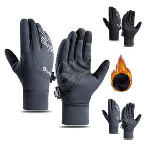 Otoño Invierno Guantes Cálidos Pantalla Táctil con Revestimiento Suave Térmico Ciclismo Guantes - Imagen 1 de 14