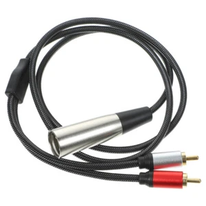 XLR to RCA Audio Cable Music Converter Microphone Wire Equipment Adapter Signal - Picture 1 of 12