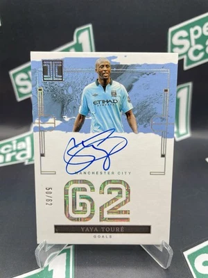 2023-24 Panini Impeccable Stats On Card Autograph Yaya Toure /62 No Parallel SP - Image 1 of 4