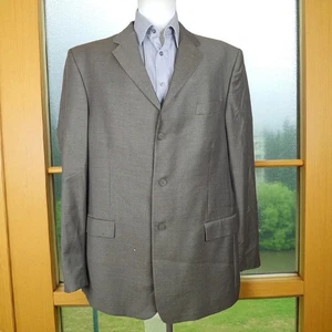 Perry Ellis Blazer Jacket Mens 48XL Taupe Gray 3 Button VL Wool - Picture 1 of 10