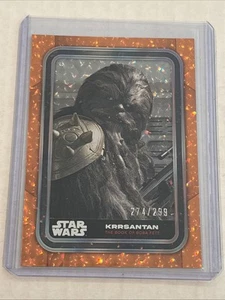 2023 Topps Star Wars Flagship Krrsantan ORANGE Foil Parallel #d 274/299 Boba - Bild 1 von 3