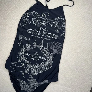 Harry Potter Women’s Marauder’s Map Size M One Piece Bathing Suit - Picture 1 of 8