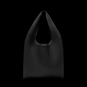 Sold Out DAGNE DOVER Black Onyx Dash Grocery Tote Mesh Shopping Bag With Pocket - Picture 1 of 3