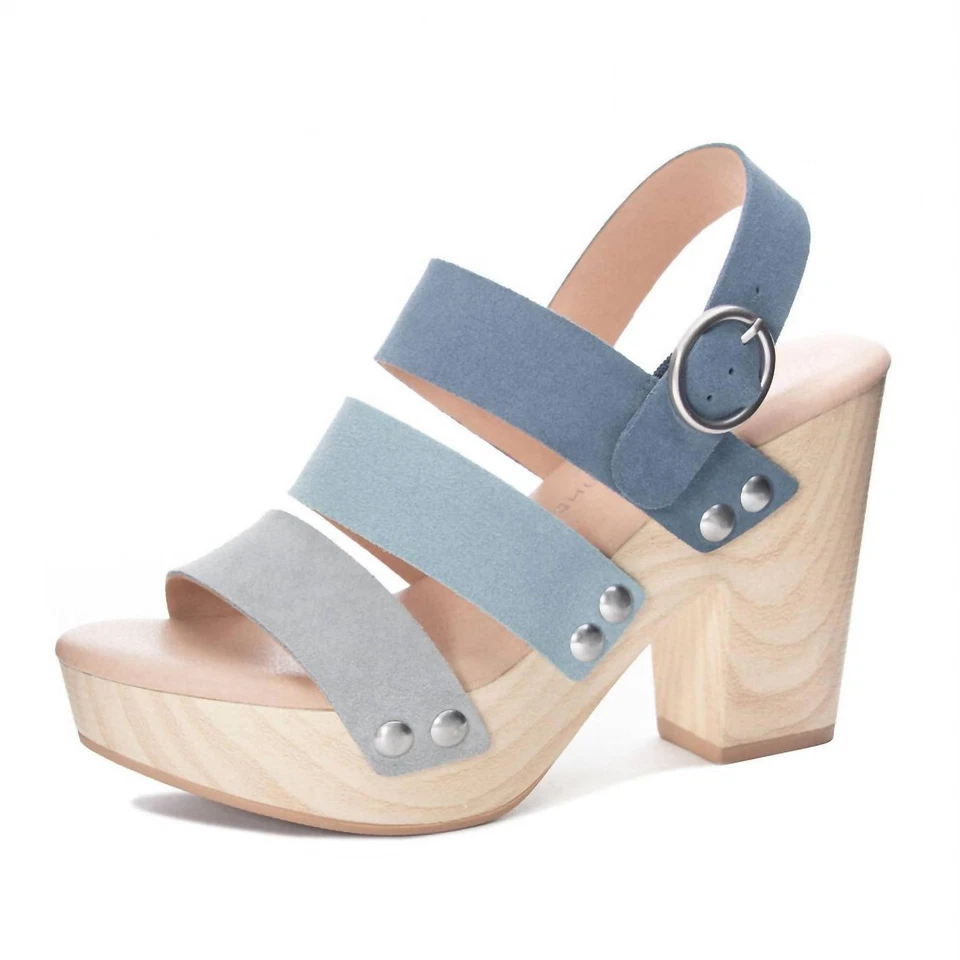 Sandalia plataforma Cher Fenny china lavandería azul multi Foto 1 de 1