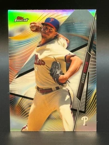 2020 Topps Finest #79 Aaron Nola Phillies Refractor - Picture 1 of 2