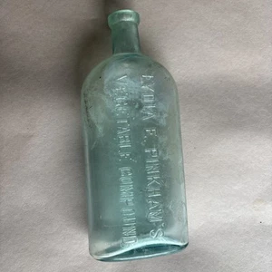 1880s LYDIA E PINKHAM’S VEGETABLE COMPOUND BOTTLE Relieve Menstrual Discomfort - Picture 1 of 12