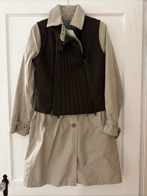 Gabardina vintage forrada Allegri talla 42 hecha en Italia 2 piezas diseñador italiano Foto 1 de 4