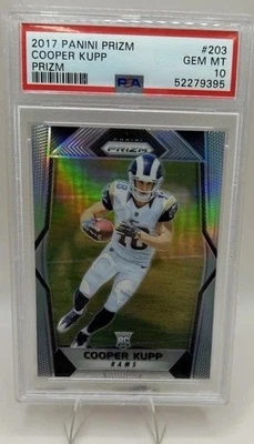 2017 Panini Prizm Cooper Kupp Rookie Silver Prizm PSA 10 Gem Mint RC SP Seahawks - Image 1 of 4