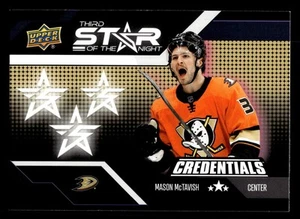 2022-23 Upper Deck Credentials - SOTN Third Star - #3S-3 Mason McTavish - Picture 1 of 2