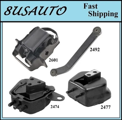 4 PCS MOTOR & TRANS MOUNT FIT 1983-1984 OLDSMOBILE FIRENZA 2.0L - AUTO TRANS - Image 1 of 4