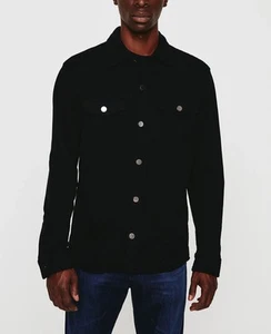 AG Jeans Adriano Goldschmied Elias Black Overshirt Shirt Jacket Men’s XL  - Picture 1 of 6