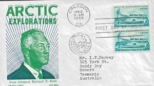 (20) USA - 1959 4c ARCTIC EXPLORATIONS, RICHARD E. BYRD ERSTTAGSBRIEF - Bild 1 von 1