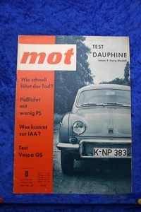 MOT 8/61 Renault Dauphine Vespa GS Fiat Multipla Laverda Mini Scooter GDR Scooter - Picture 1 of 2