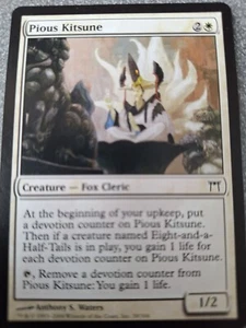 Magic the Gathering Card e700 Pious Kitsune Champions of Kamigawa Regular - Picture 1 of 1