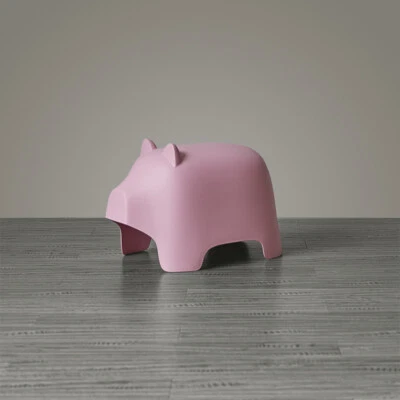 Nordic cartoon low stool home creative plastic cute fashion animal shoe stool - Image 1 of 4