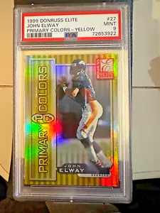 1999 Donruss Elite Primary Colors #27 John Elway/1875 PSA 9 POP=1!! 🙂 - Foto 1 di 2
