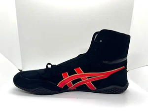 Zapatos de lucha de boxeo asics negros rojos dorados cordones negros 1083A001 EX-EO NUEVOS TWR900 - Imagen 1 de 15