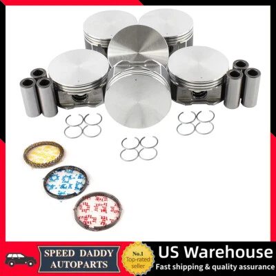 New Piston & Rings with Pin Kit for 02-10 Dodge Jeep Mitsubishi Ram 1500 3.7L - Изображение 1 из 4