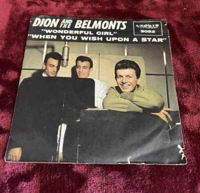 DION AND THE BELMONTS "WONDERFUL GIRL" 3052 LAURIE MASTERSOUND 45 RPM Foto 1 de 4