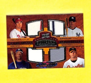 2008 Upper Deck Ballpark Eight Swatch Jersey Relic Card Chase Utley Cano Uggla + - Picture 1 of 2