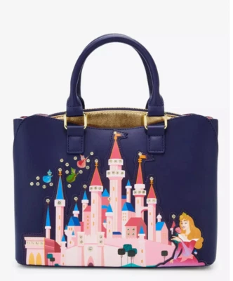 Bolso de Mano Castillo de la Bella Durmiente Loungefly Disney - NUEVO con Etiquetas Foto 1 de 4