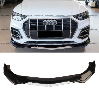 For Audi Q3 Q5 Q7 Universal Front Bumper Lip Spoiler Splitter Gloss Black White Foto 1 de 4