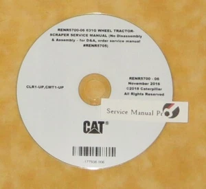 RENR5700 CAT 631G Wheel Tractor Scraper Factory Repair Service Manual CLR CMT - Picture 1 of 1