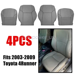 For 2003-2009 Toyota 4RUNNER Limited Driver & Passenger Leather Seat Cover Grey - Picture 1 of 18