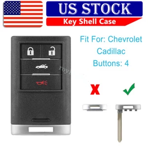 For 2008 2009 2010 2011 2012 2013 Chevrolet Corvette Remote Key Fob Shell Case - Picture 1 of 9