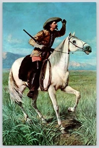 Buffalo Bill Memorial Museum Lookout Mountain The Scout VTG Used Postcard 6x9" - Picture 1 of 2