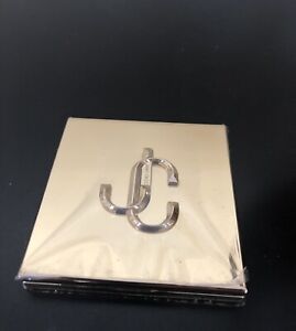 New Jimmy Choo Logo Gold Compact Purse Mirror Case