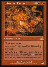 Blistering Firecat | EX | Onslaught | Magic MTG