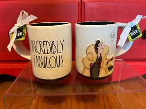 NWT Rae Dunn Disney Cruella Incredibly Fabulous mug villains - Picture 1 of 9