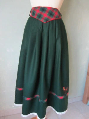 C&A Yessica Trachtenrock grün warm Motiv Hahn Größe 38 M (40) - Bild 1 von 4