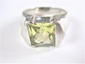 Ring Silber 925 mit Peridot, 10,16 g - Bild 1 von 3