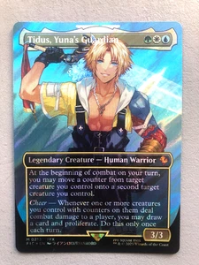 Mtg Magic Final Fantasy Tidus Yuna's Guardian Surge FOIL Borderless FFX EN NM - Bild 1 von 3