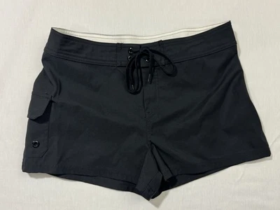 Pantalones Cortos JAG Negros Para Mujer Talla 28 Negros Carga Cordón Cintura Exterior Foto 1 de 4